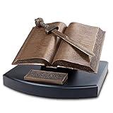 Lighthouse Christian Products Word of God Sword Bronzelike Finish 8.25 x 4 Hand-Cast Resin Mounted Sculpture