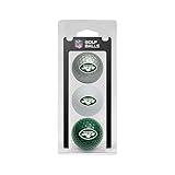 Team Golf NFL New York Jets 3 Golf Ball Pack Regulation Size Golf Balls, 3 Pack, Full Color Durable Team Imprint