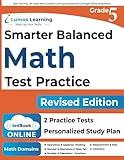 SBAC Test Prep: 5th Grade Math Common Core Practice Book and Full-length Online Assessments: Smarter Balanced Study Guide With Performance Task (PT) ... Testing (CAT) (SBAC by Lumos Learning)