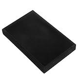 Youngy Stackable Jewelry Trays Inserts Velvet Catch All Jewelry Display Tray Case - Black