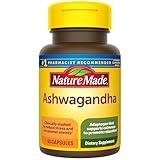 Nature Made Ashwagandha Capsules 125mg for Stress Support, 60 Capsules, 60 Day Supply