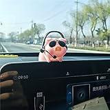 Car Rear View Mirror Pendant Lucky Piggy Hanging Ornament Auto Interior Decoration (Pilot)