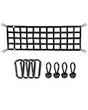 Lucky Straps Tailgate Net for Pickup Truck Bed, 60'' x 18'' Heavy Duty Tailgate Cargo Netting for Full Size Truck, Easy-to-use Tailgate Net for Trucks from Chevrolet, Ford, Toyota, GMC, Jeep (Black)