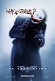 POSTER STOP ONLINE Batman - The Dark Knight - Movie Poster (The Joker - Why So Serious - Blue Background) (Size 27" x 39')