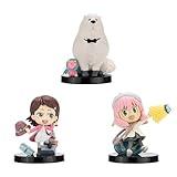 Total Anime SPYxFAMILY 2-Inch Scale Chibi 3-Pack - Three 2-Inch Scale Mini-Figures with Display Bases