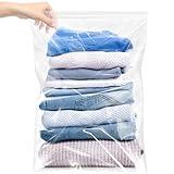 Yotelab Large 5 Gallon Plastic Zipper Storage Bags, 18x24 Inches Clear Reclosable Storage Bags 20Pieces