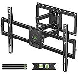 USX MOUNT Full Motion TV Wall Mount for Most 47-84 inch Flat Screen/LED/4K TV, TV Mount Bracket Dual Swivel Articulating Tilt 6 Arms, Max VESA 600x400mm, Holds up to 132lbs, Fits 8” 12” 16" Wood Studs