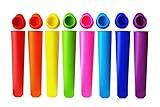 Mirenlife Silicone Ice Pop Molds,Popsicle Maker Molds,8 Vibrant Colors,Set of 8