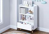 UTEX Kids Bookshelf, Children Bookcases with Storage and Drawer, Wood Kids Toy Storage Organizer for Playroom, Nursery School, White