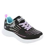 Skechers Kids Girls Jumpsters 2.0-Blurred Dream Sneaker, Black/Multi, 13 Little Kid