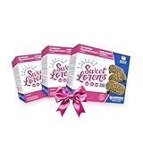 Sweet Loren's Vegan Breakfast Biscuits | Blueberry | 4g Protein, 19g Whole Grains | Plant Based, Gluten Free, Dairy Free, Nut Free Snacks | 3 Pack (15 Total Biscuits, 1.6 ounce each)