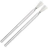 Pengxiaomei 2pcs Clay Needle Tools, Feather Wire Texture Tool for Clay Pottery Sculpting Texturing Modeling Tools