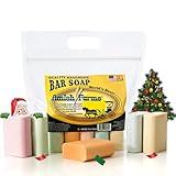 Amish Farms Bar Soap w/All Natural Bentonite Clay | Made in USA, Vegan Moisturizing for Sensitive Skin | Women & Mens Face & Body Bar Bath Soap for Shower | Clean Scent | 5oz Ea (5 Bars)