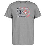 UA Freedom Fish TEE, Pitch Gray, YL
