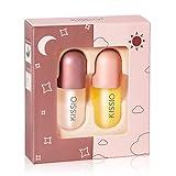 KISSIO Lip Plumper Set,Natural Lip Plumper,Lip Care, Lip Plumper Gloss,Lip Moisturizing Beautiful,Day Ues And Night Ues Set(2PCS)