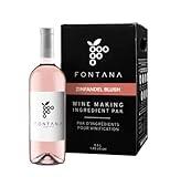 Fontana Zinfandel Blush Wine Kit Ingredients - 6 Gallon DIY Kit - Makes 30 Bottles of Wine