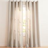 Exclusive Home Loha Linen Grommet Top Curtain Panel Pair, 54"x96", Beige