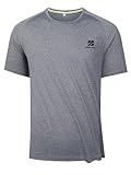 SENBWL Mens Workout Shirts Cationic Short Sleeve Moisture Wicking Athletic Quick Dry Fit Running Soft Sport Gym T-Shirts for Men 8324 Black L