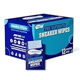 Shoe Cleaning wipes - 12 PCS Sneaker Cleaner Wipes Dual Textured White - Individually Packaged, Travel Essential (12 Pcs Sneaker Wipes)