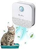 DownyPaws Cat Litter Deodorizer, Rechargeable 4000mAh Odor Eliminator Cat Litter Box, Dust-Free, 14-Day Battery Life, No Consumables