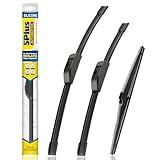 5 PLUS® Silicone Windshield Wipers Replacement for Hyundai 2018-2023 Kona,2019-2024 Kona Electric,2022-2023 Kona N,2012-2022 Accent/2012-2023 KIA Rio Wiper Blades(Set of 3)-26"/16"/11"