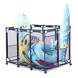 Tiita Pool Storage Bin, Rolling Pool Toy Storage Organizer, Parts & Accessories，Pool & Spa Replacement Parts（Blue）