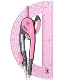 Mr. Pen- Compass and Protractor Set, Rogue Pink, Compass Geometry Tool, Protractor and Compass Set, Compass Drawing Tool, Drawing Compass, Geometry Compass, Math Compass for Geometry