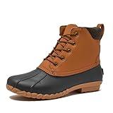 Lands' End Dakota Waterproof Boots for Men - Insulated Warm Mens Duck Boots, Black or Brown - Hazelnut Tan, 8 Medium