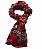 XUYUZUAU Mens 100 Silk Scarf Double Layers Fashion Wrap Neckerchief Formal Business Casual Party
