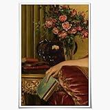 CCMXMKO Vintage Art Portrait Maximalist Decor with Baroque Rococo Canvas Wall Art Print Eclectic Room Decor Oil Painting Renaissance Traditional for Living Room, Office, Bedroom - 12x16in Unframed