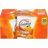 Pepperidge Farm Goldfish Cheddar Crackers, 1.5 oz. Snack Packs, 30 Count