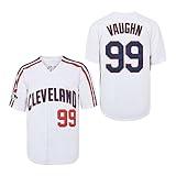 Yseohb Men's Ricky Vaughn 99 Movie Baseball Jersey,90s Hip Hop Clothing Stitched Sports Fan Shirt Jersey White XXL