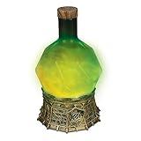 Enhance Gaming Sorcerer's Potion Light with Swirling Mystical Brew - Potion Bottle Mood Light Prop for Tabletop Game Immersion, Playroom, Desk Decor - Soft Glowing Whirling Potion (Green Elixir)