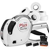 Perco Plus 1-Line Price Marking Gun with Labels Kit - Compares to Monarch 1131-01 Band Includes 1-Line 8-Character Band Price Labeler Gun, 9,000 Blank White Labels, a Label Scraper, and an Extra Inker