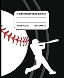 Composition Notebook Baseball | Sports Journal for Boys, Students and Teens | School, College, Work and Writing | College Lined | 100 pages: Baseball | League | Back to School | Measure 7.44 x 9.69