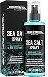 Viking Revolution Sea Salt Spray for Men - Hair Texturizing Spray with Kelp, Aloe Vera and Red Algae Extract - Surf Sprays to Add Volume and Texture for Men and Women Beach Hair - 8.8oz