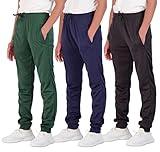 3 Pack Boys Girls Youth Active Teen Mesh Boy Sweatpants Joggers Running Basketball School Track Pants Athletic Workout Gym Apparel Training Jogger Fit Kid Clothing Casual Pockets - Set 1,M(10-12)