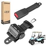 10L0L Golf Cart Seat Belts for Yamaha EZGO, Club Car, 42" Universal Retractable Seat Belts with Buckles - with DOT Certification