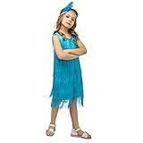 Kids Girl's Fashion Flapper Satin Dress Costumes (S, Blue) …