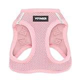 Best Pet Supplies Voyager Step-in Air Dog Harness - All Weather Mesh, Reflective, No Pull Harness for Small, Medium Dogs, Cats - Secure with Hook & Loop Fastener, Buckle, Double D-Rings - Pink, S