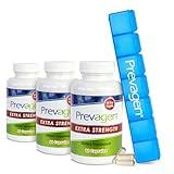 Prevagen Extra Strength 20mg, 60 Capsules |3 Pack| with Apoaequorin & Vitamin D and 7-Day Pill Minder