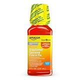 Amazon Basic Care Severe Daytime Cold & Flu, Maximum Strength Liquid Medicine, Relieves Aches, Pain, Fever, Cough, Nasal & Chest Congestion, Sore Throat, Original Flavor, 8 fl oz (Pack of 1)