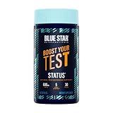 Blue Star Nutraceuticals Status - Testosterone Booster for Men - w/KSM 66 Ashwagandha - Invigorate Stamina, Muscle Growth & Energy | Natural Test Booster Support - 90 Veggie Capsules