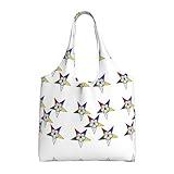Stars Eastern Stars Totes Storage - Reusable Canvas Tote Bag for Women, Perfect for Groceries, Beach, Travel, and Daily Life
