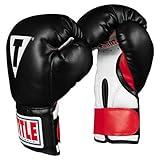 Title Boxing Classic Kid & Youth Boxing Gloves 2.0, Black/White/Red, Youth