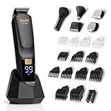 OLOV For Man Beard Trimmer, 21 Piece All-in-One Mens Grooming Kit and Hair Clipper, Nose, Ear,Body and Face, Electric Razor with USB Recharge Dock