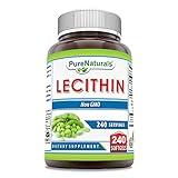 Pure Naturals Lecithin 1200 mg Softgels Supplement | High Potency | Non-GMO | Gluten Free (240 Count)