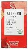 Allegro Tea, Organic Hibiscus Spice Tea Bags, 20 ct