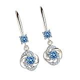 Diamond-Studded Creative Drop Earrings Sparkling Long Four-Leaf Dangle Earrings Delicate Pendant Jewelry Gifts for Womensale