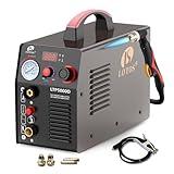 LOTOS LTP5000D Plasma Cutter, 2024 Upgraded 5/8" 16mm Clean Cut 3/4" 20mm Severance Cut 50A Non-Touch Pilot Arc Plasma Metal Cutter Machine, Plasma Cutting Equipment, Dual Voltage 120V or 240V, Brown